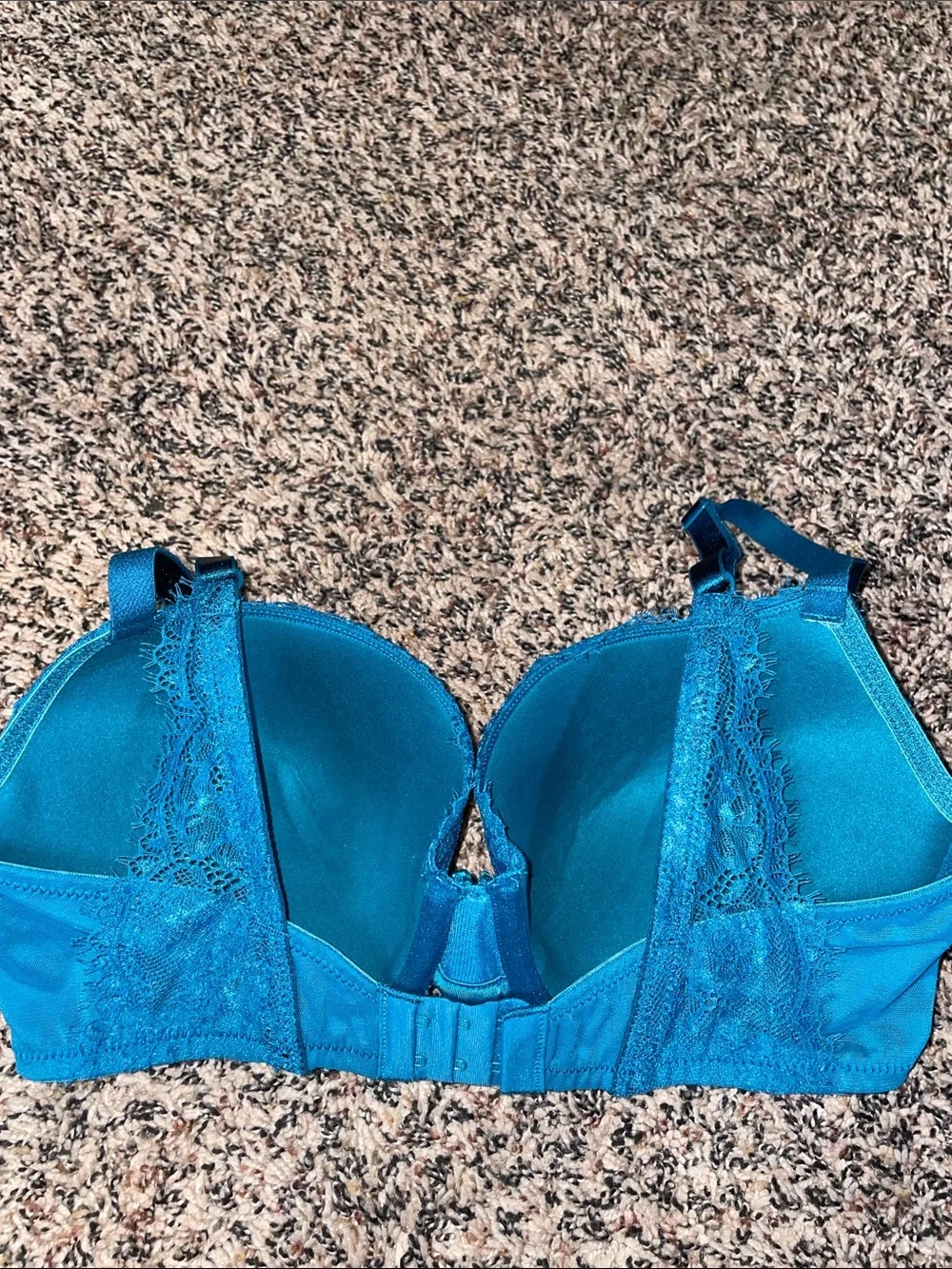 Auden Women’s Teal Lace Push Up Demi Bra Size 34DD | NWT